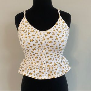 NWOT floral tank top woman’s small